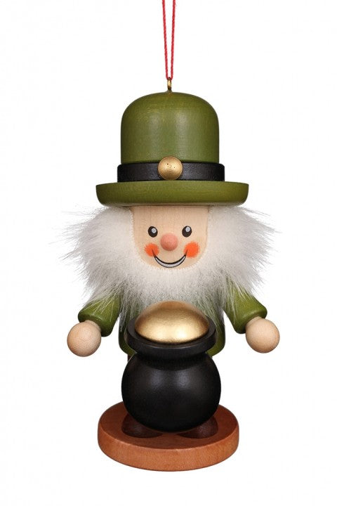 Large gnome Christmas tree decoration -  Irish Leprechaun with Pot of Gold