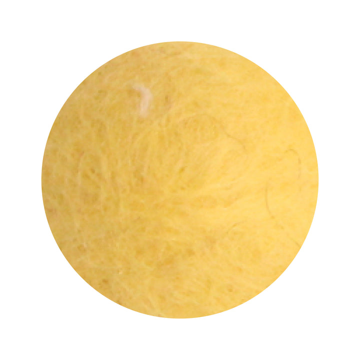 Felt Flowers - Blossom Medium (3.5cm) - Yellow (Soft)