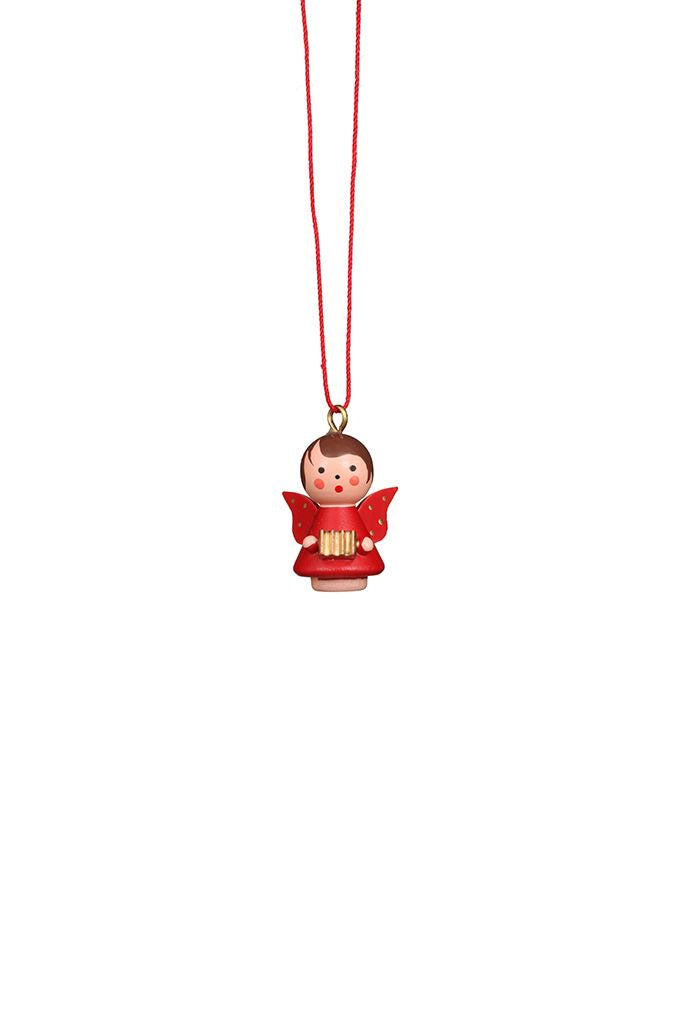 Mini angel - Red and Green Gloss - Christmas tree decoration