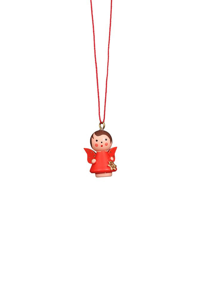 Mini angel - Red and Green Gloss - Christmas tree decoration