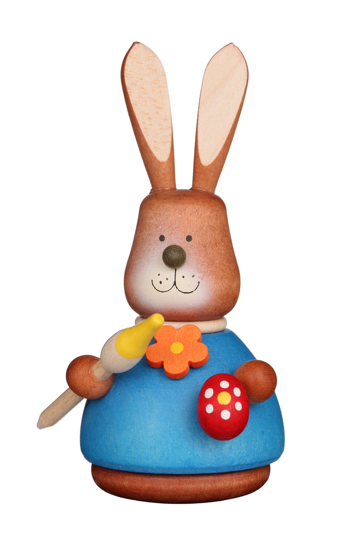 Easter bunny wobble figure - Colourful Paintbrush