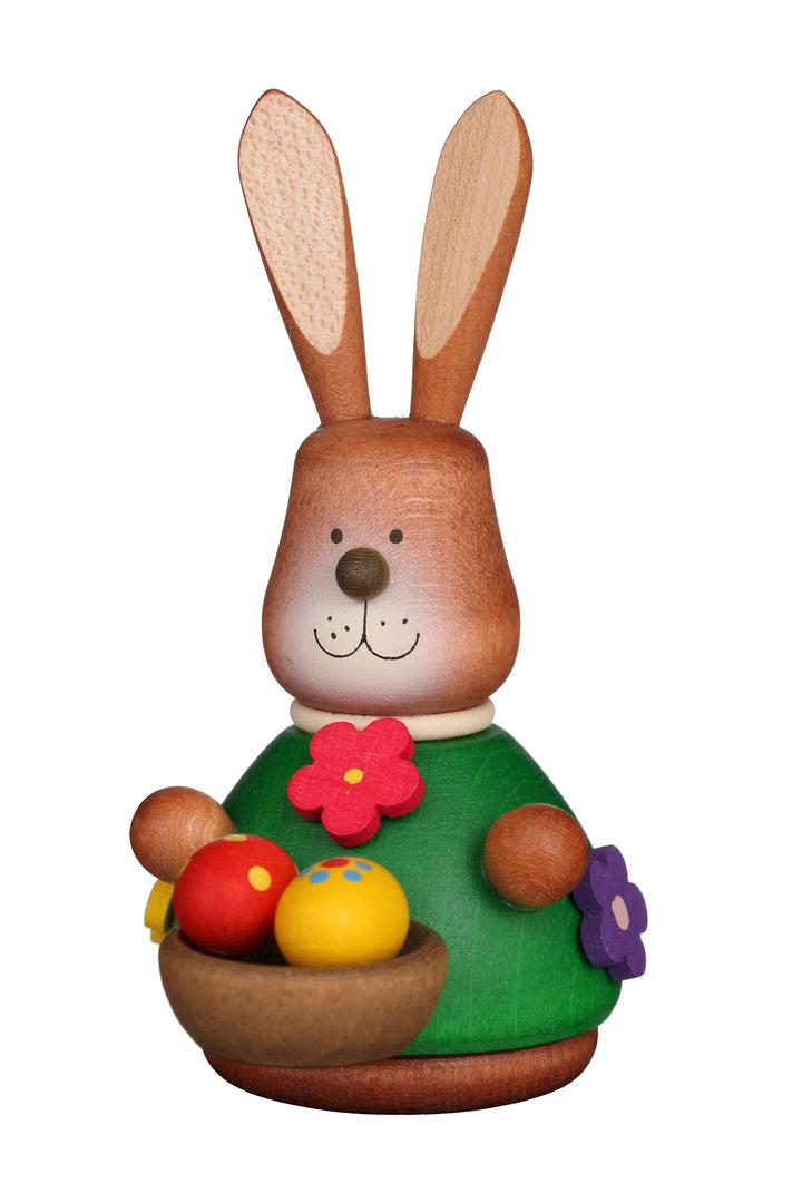 Easter bunny wobble figure - Colourful Basket of Eggs