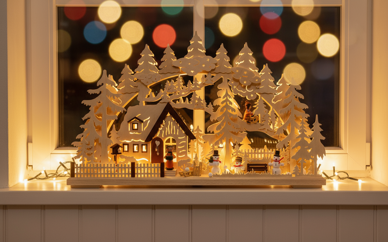 Lighted Arch (Schwibbogen) - Premium - Winter Wonderland
