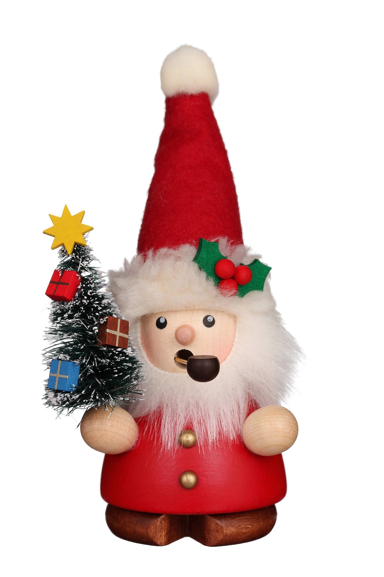 Incense Burner - Mini - Santa with Pointy Hat (Red)