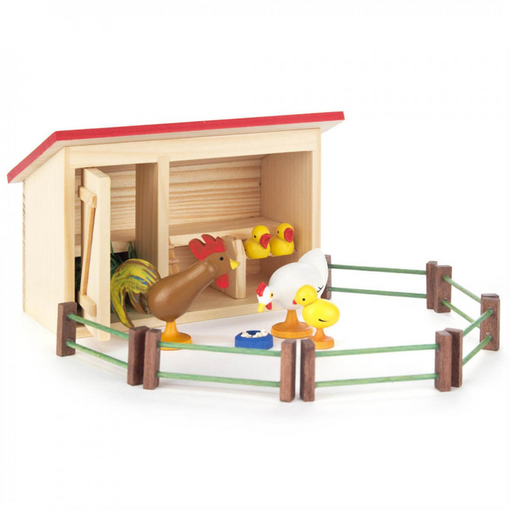 Easter Figurine Set - Chicken Pen