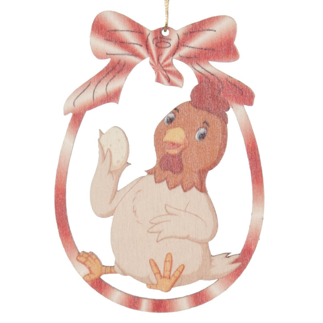 Easter Cut-Outs - Hen with Egg - Hanging decoration