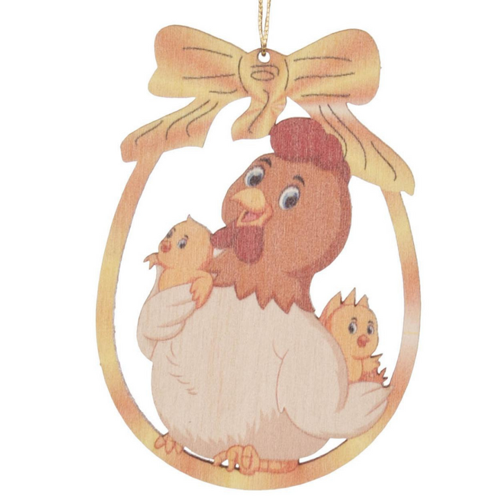 Easter Cut-Outs - Hen with 2 Chicks - Hanging decoration