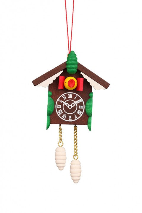 Cuckoo Clock - Snow capped Alpine Hut - Christmas tree decoration