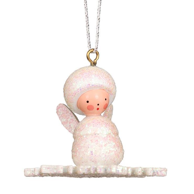Mini angel - Snowflake surfer - Christmas tree decoration