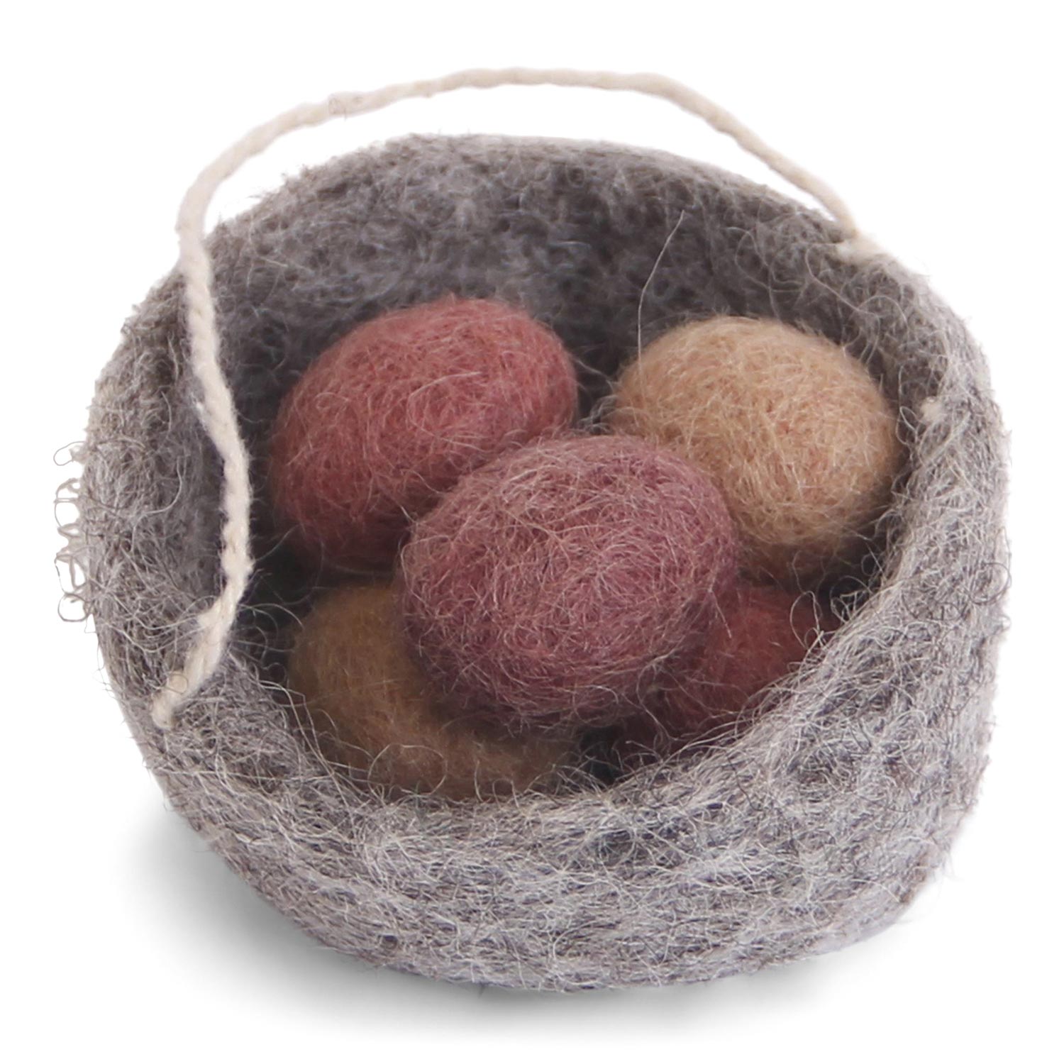Easter Eggs - Nest (Soft Grey) - Hanging Decoration