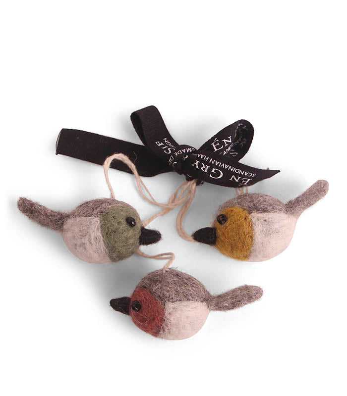 Easter Birds -  Colourful Finches (Mini Set of 3) - Hanging Decorations