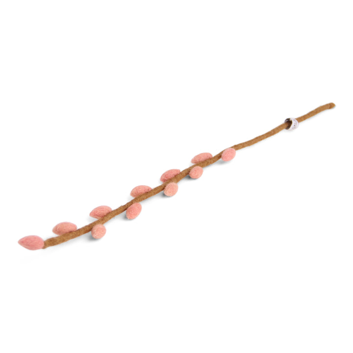 Felt Foliage - Branch with Pussy Willow (Dusty Pink)