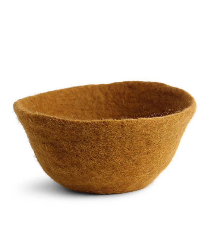 Felt Basket - Easter Egg Container (Ochre)