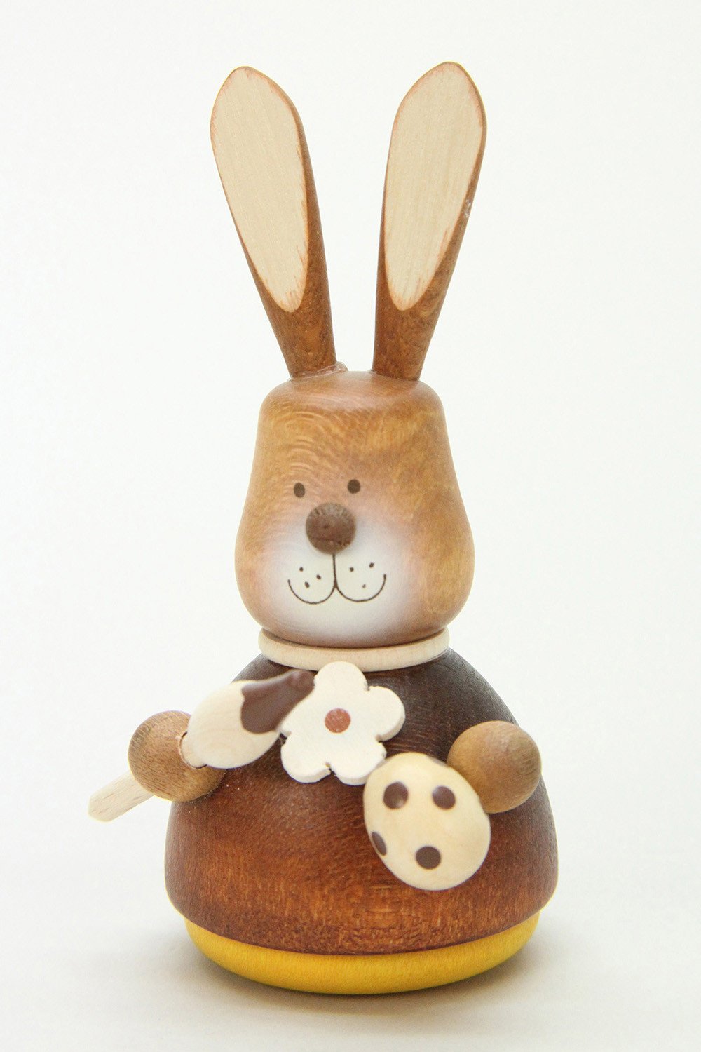 Easter bunny wobble figure with paint brush