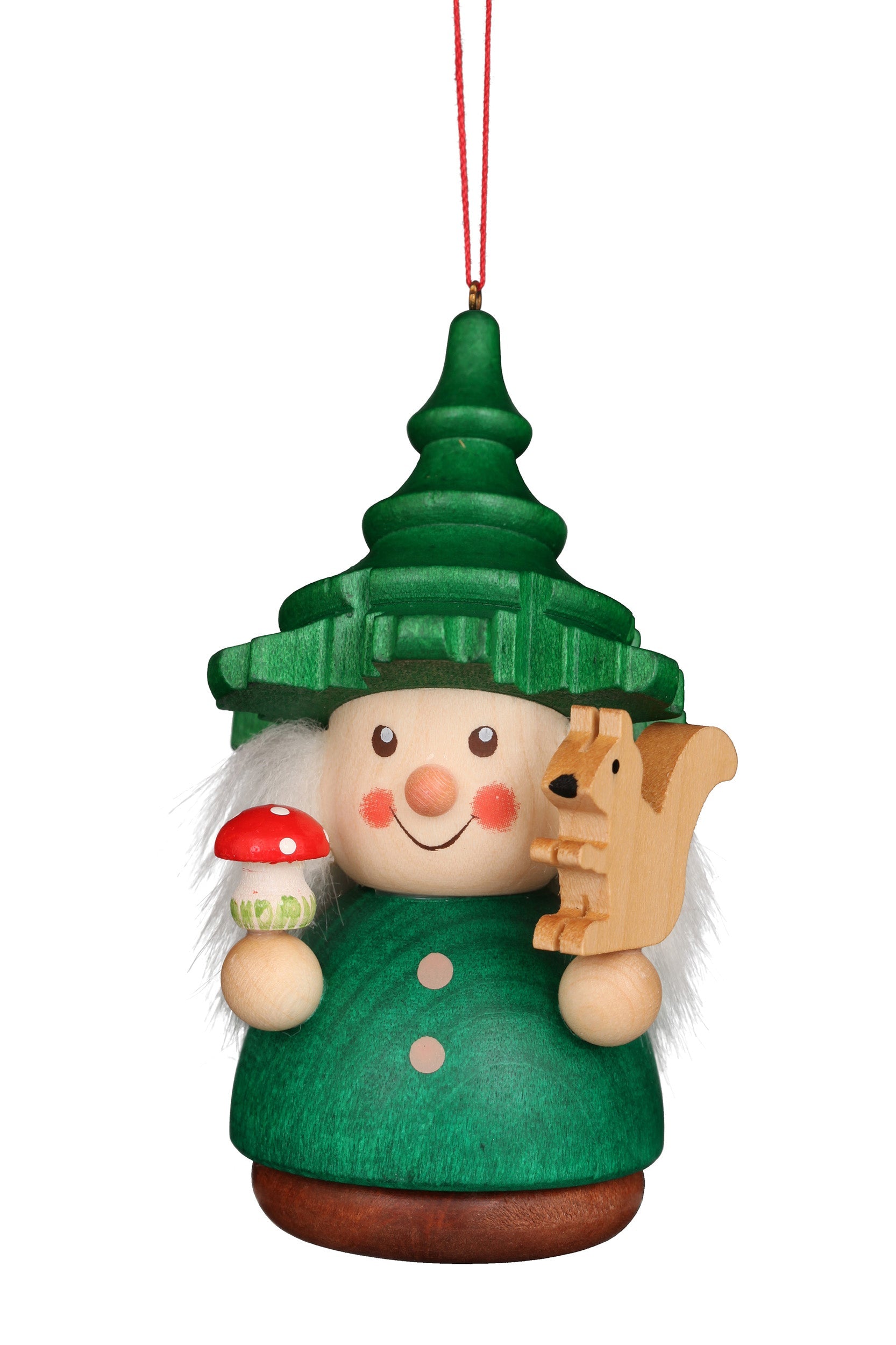 Little gnome Christmas tree decoration - Forest Dwarf (Green)