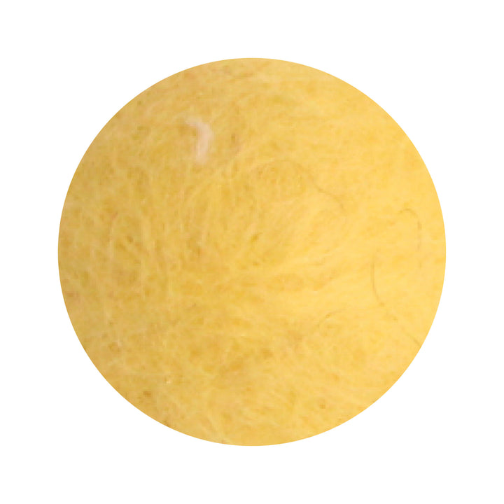 Felt Flowers - Blossom Small (2cm) - Yellow (Soft)