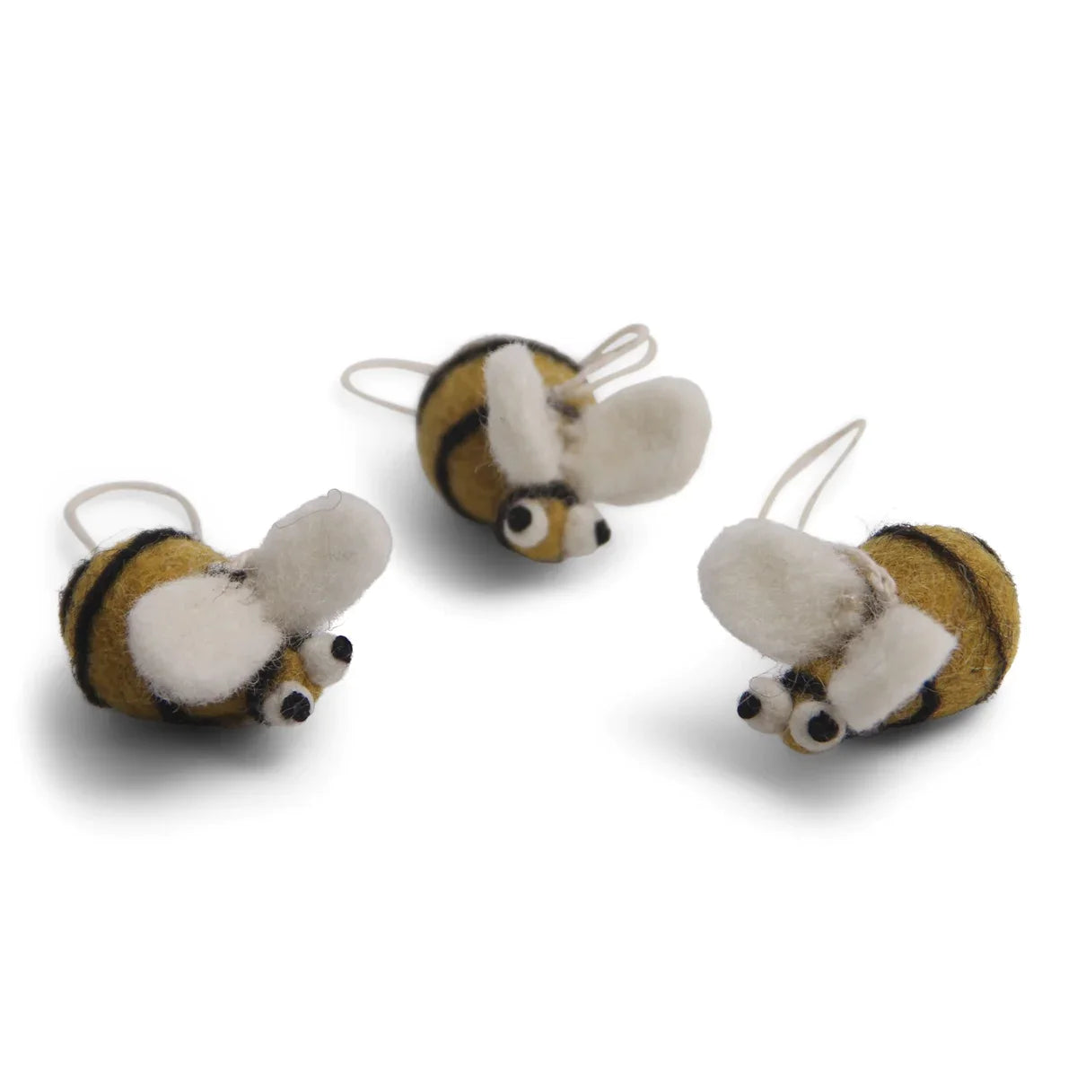 Felt Christmas Tree Decoration - Honey Bees (Set of 3)