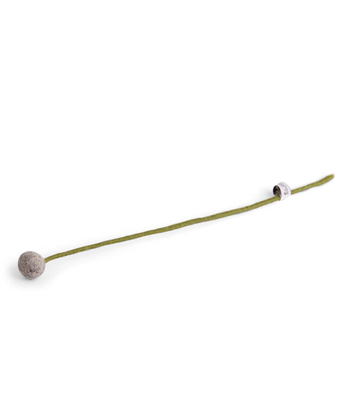 Felt Flowers - Blossom Small (2cm) - Grey (Muted)