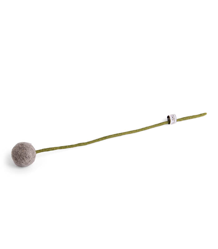 Felt Flowers - Blossom Medium (3.5cm) - Grey (Natural)