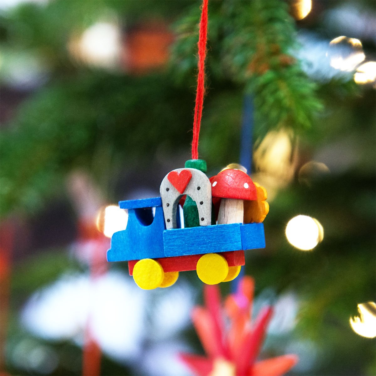 Mini Good Luck Truck-  Christmas tree decoration