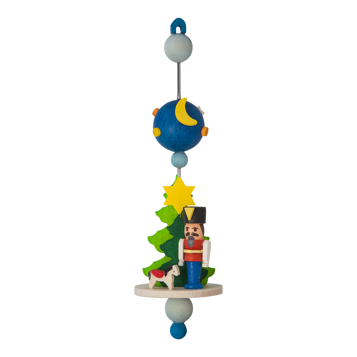 Starry Spindle (Nutcracker and Pony) - Christmas Tree Decoration