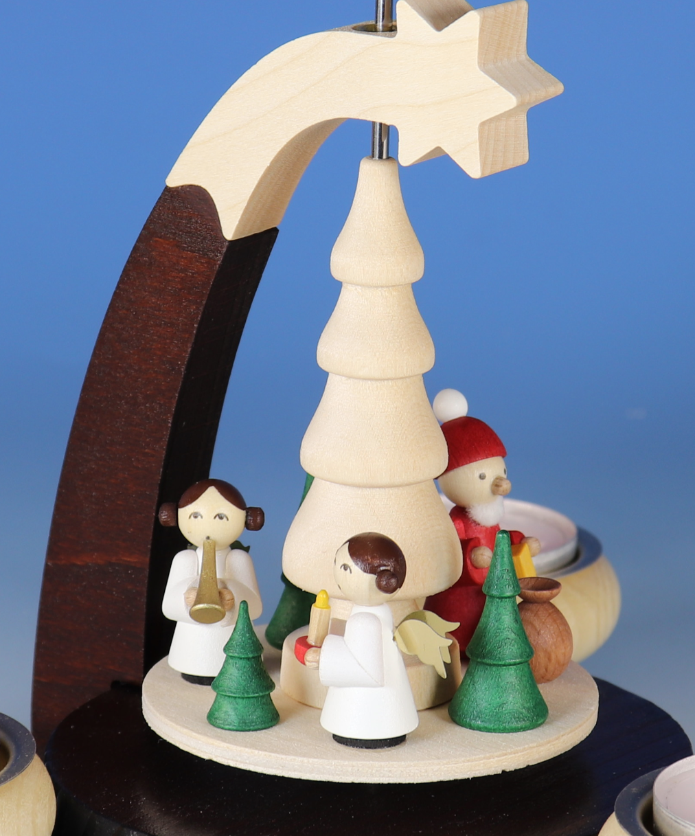Christmas Pyramid + Free Pack of Candles - Santa and Angels