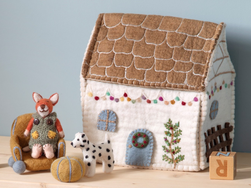Children's Figurines - Festive Fox House