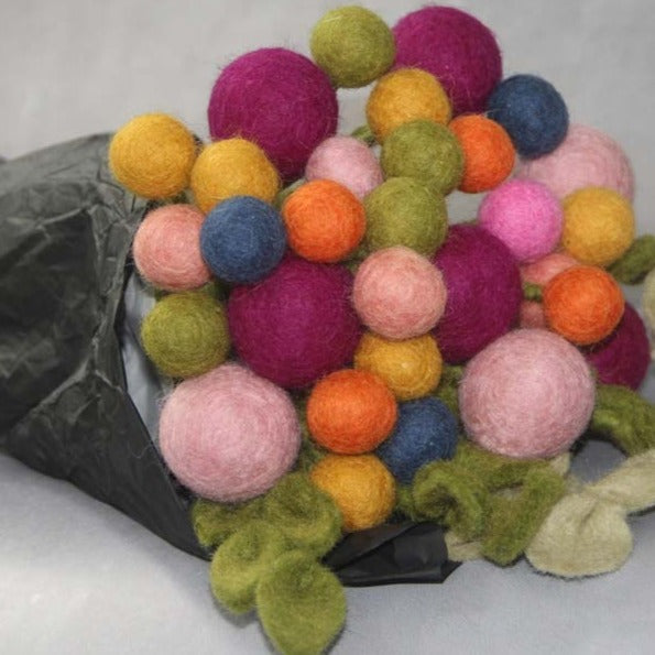 Felt Flowers - Blossom Medium (3.5cm) - Yellow