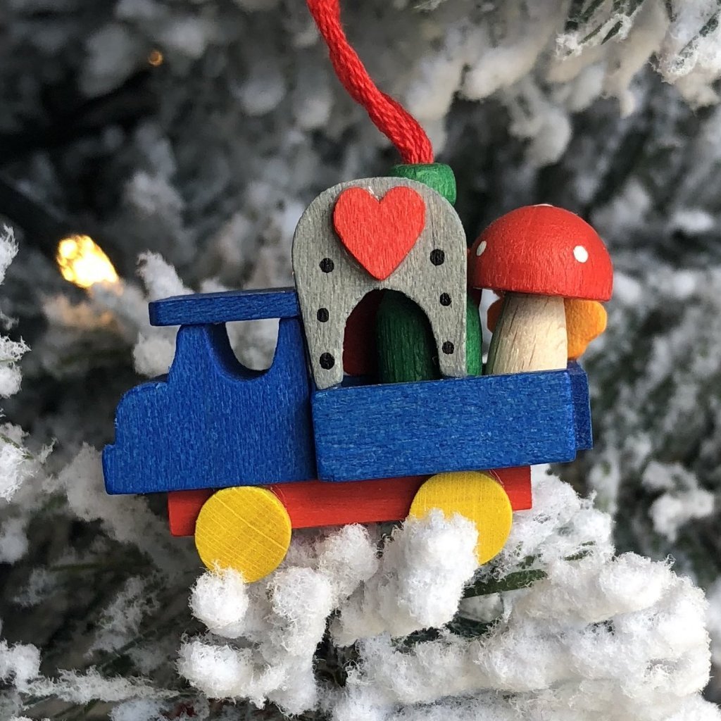 Mini Good Luck Truck-  Christmas tree decoration