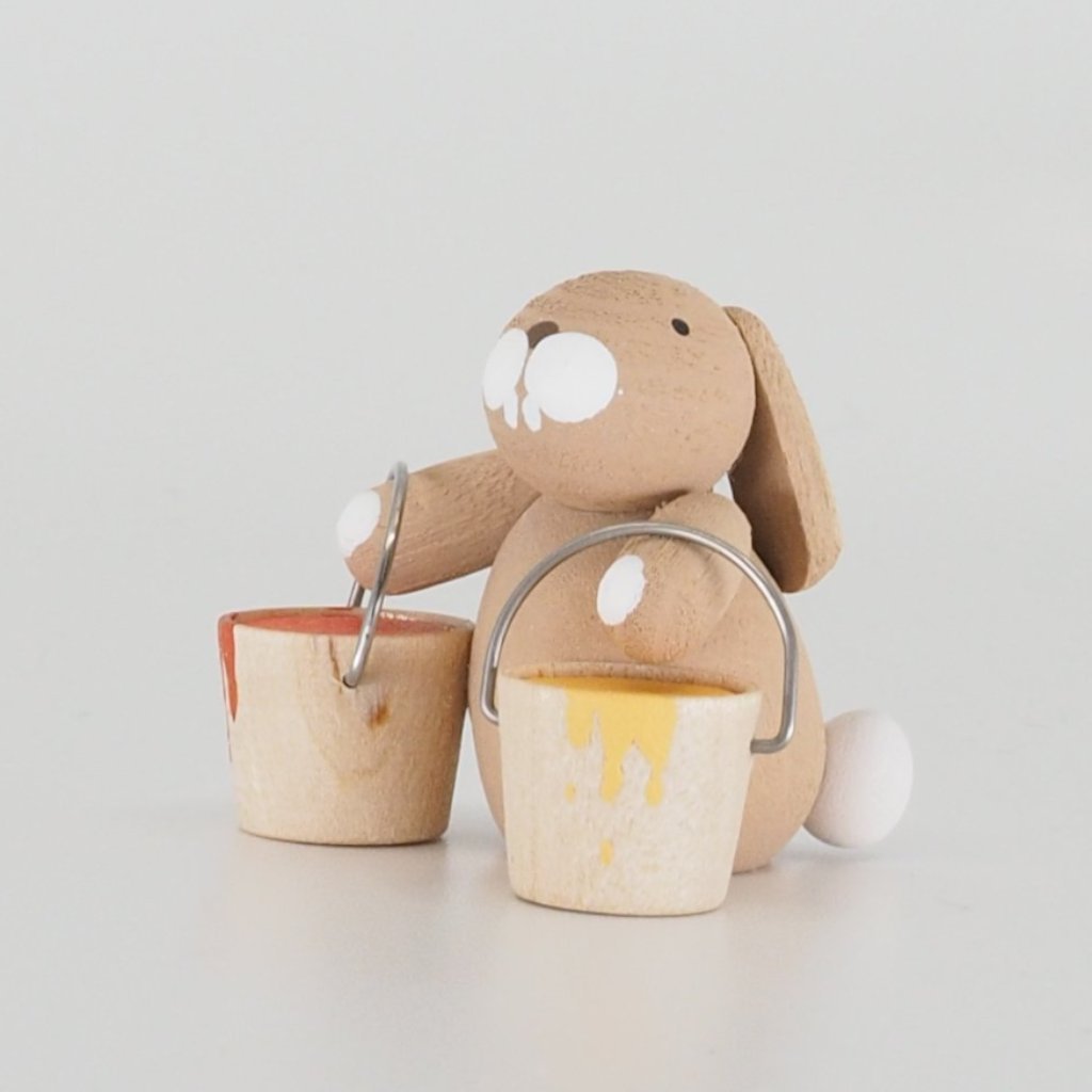 Premium Easter Bunny - Easter Bunny with egg paint buckets