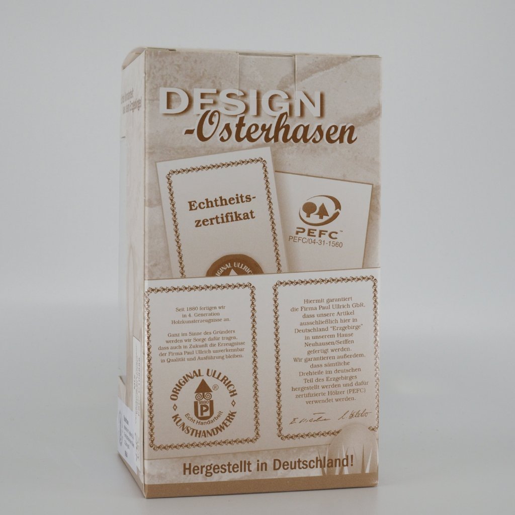 Osterhase Collectible - Bunny Girl with Flower and Lady Beetle