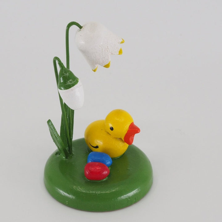 Miniature Wonder - Easter chick under a snow drop