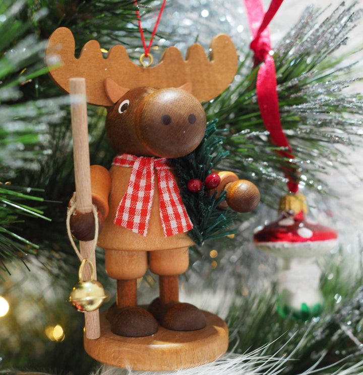 Large gnome Christmas tree decoration - Christmas Moose (Natural)