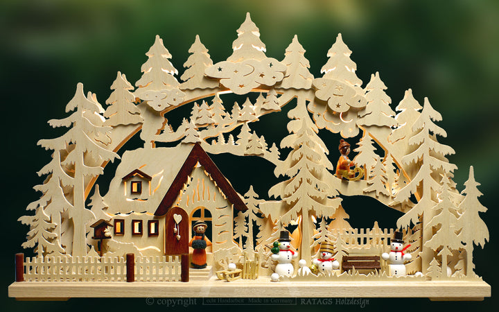 Lighted Arch (Schwibbogen) - Premium - Winter Wonderland