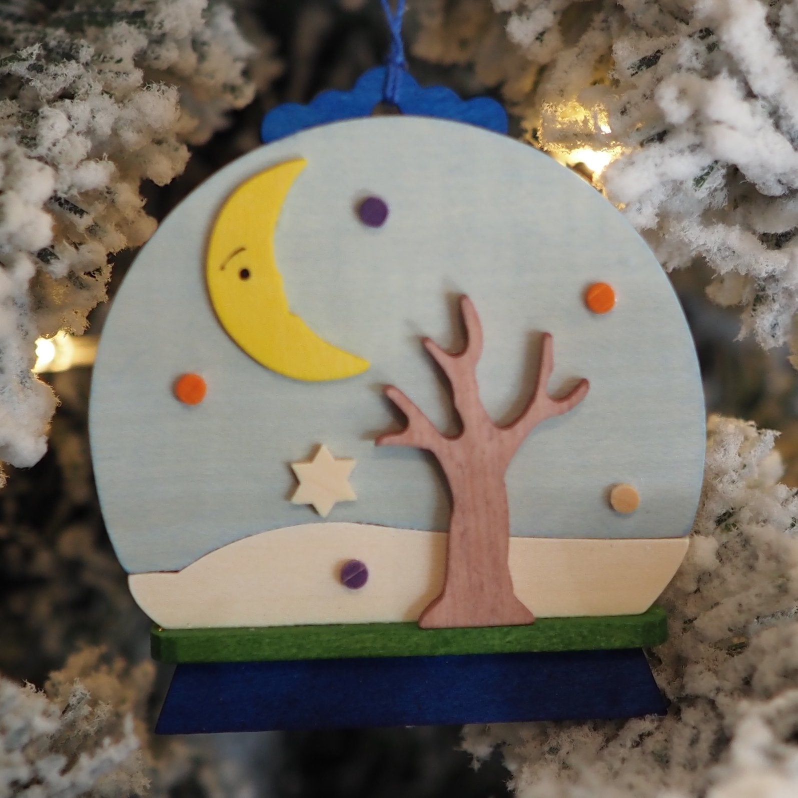 Snow Globe - Felix the Fox - Christmas tree decoration