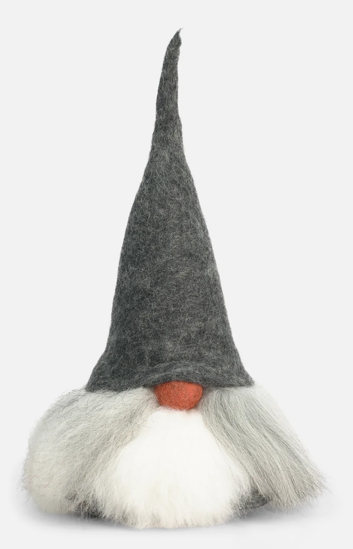 Tomte Gnome - Walter with Felt Cap (Grey)