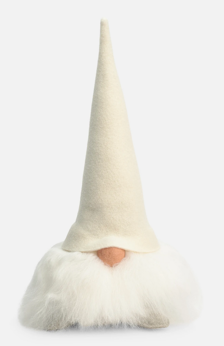 Tomte Gnome - Verner with Felt Cap (White)