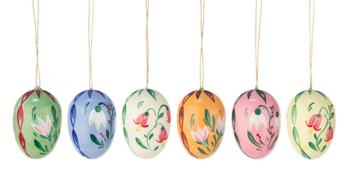 Easter Tree Decoration - Snowdrop Eggs (Set of 6)